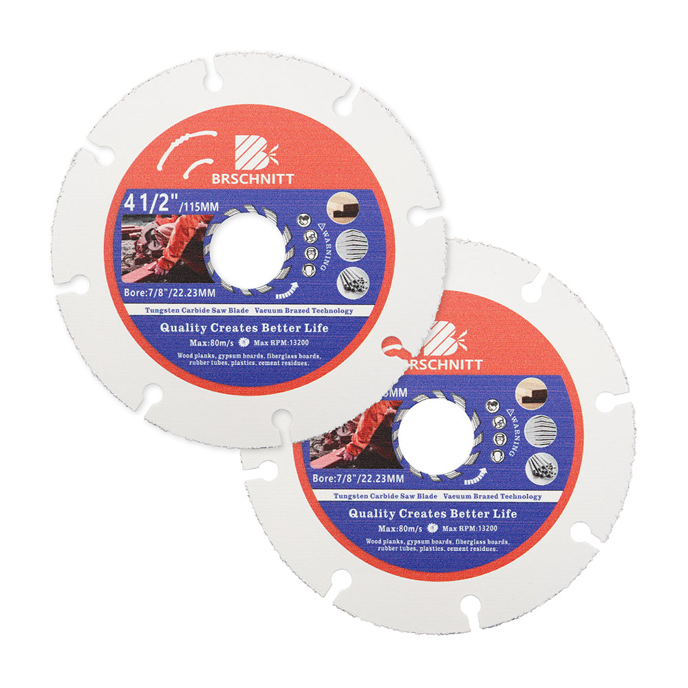 BRSCHNITT Diamond Wood Cutting Disc 75-125mm for Wood Laminate Gypsum Board Plastic Vacuum Brazed