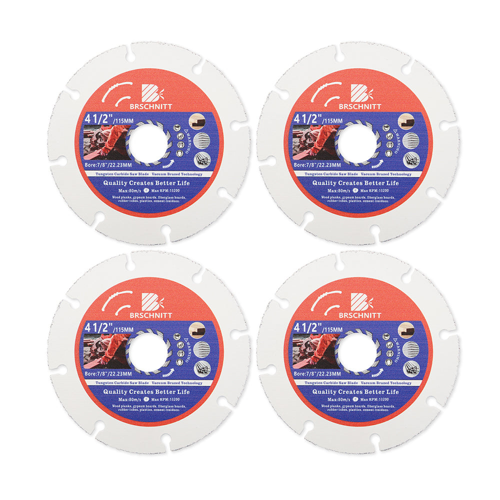 BRSCHNITT Diamond Wood Cutting Disc 75-125mm for Wood Laminate Gypsum Board Plastic Vacuum Brazed