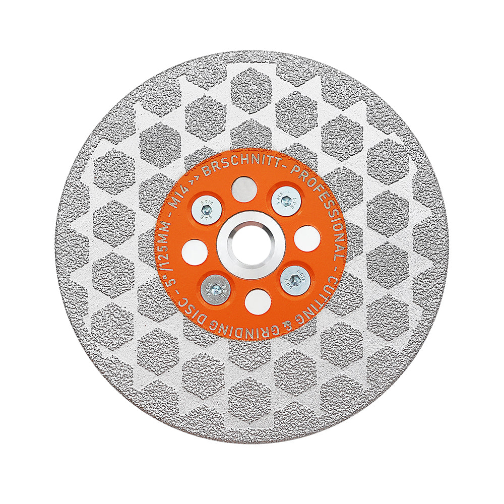 BRSCHNITT M14 & 5/8"-11 Diamond Cutting Grinding Disc 105-125mm for Granite Marble Concrete Tile