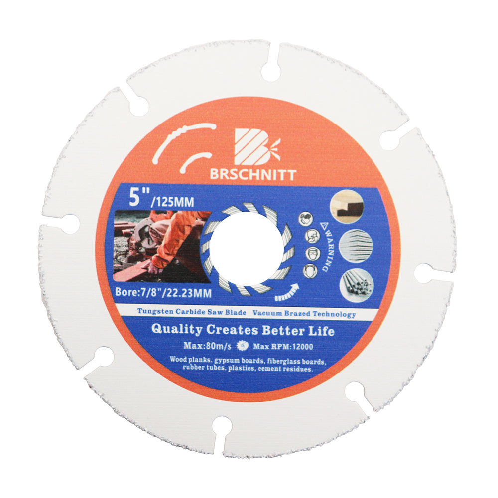 BRSCHNITT Diamond Wood Cutting Disc 75-125mm for Wood Laminate Gypsum Board Plastic Vacuum Brazed