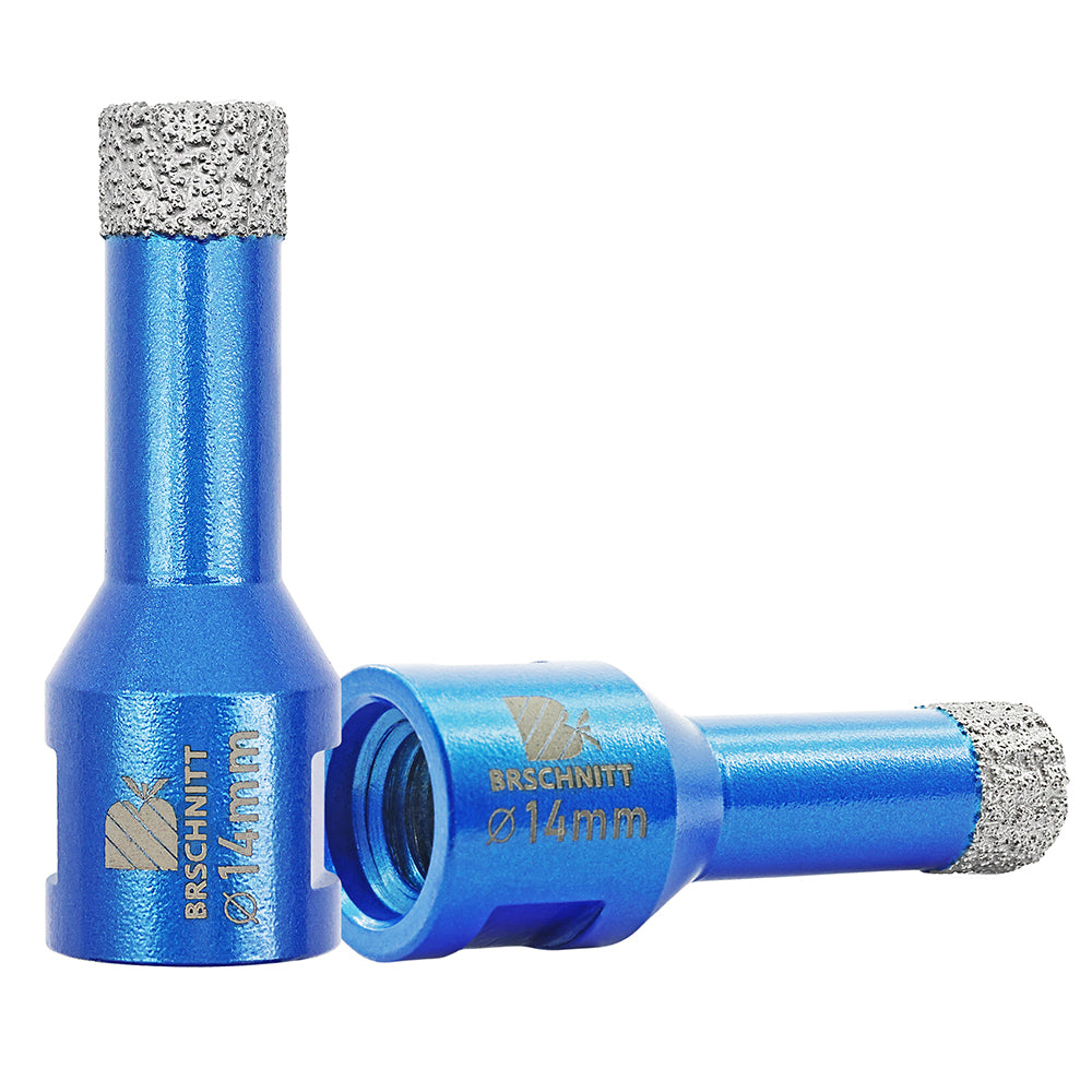 BRSCHNITT Diamant-Kernbohrer, 1 Stück, Durchmesser 6–125 mm, vakuumgelötete Diamant-Lochsäge für Marmor, Granit, Keramik, Porzellan, Fliesen mit M14-Gewinde