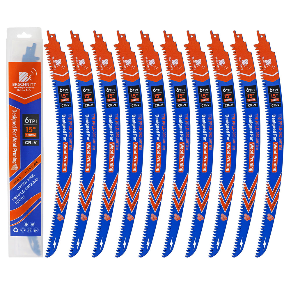 BRSCHNITT Japanese Tooth Reciprocating Saw Blade 180-380mm for Tree Trimming Wood Plastic Pipe