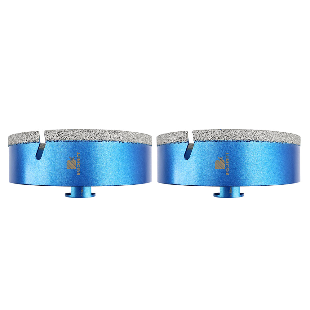 BRSCHNITT M14 Thread Diamond Dry & Wet Hole Saw with Lightning Teeth 20-150mm for Porcelain Tile Granite Marble