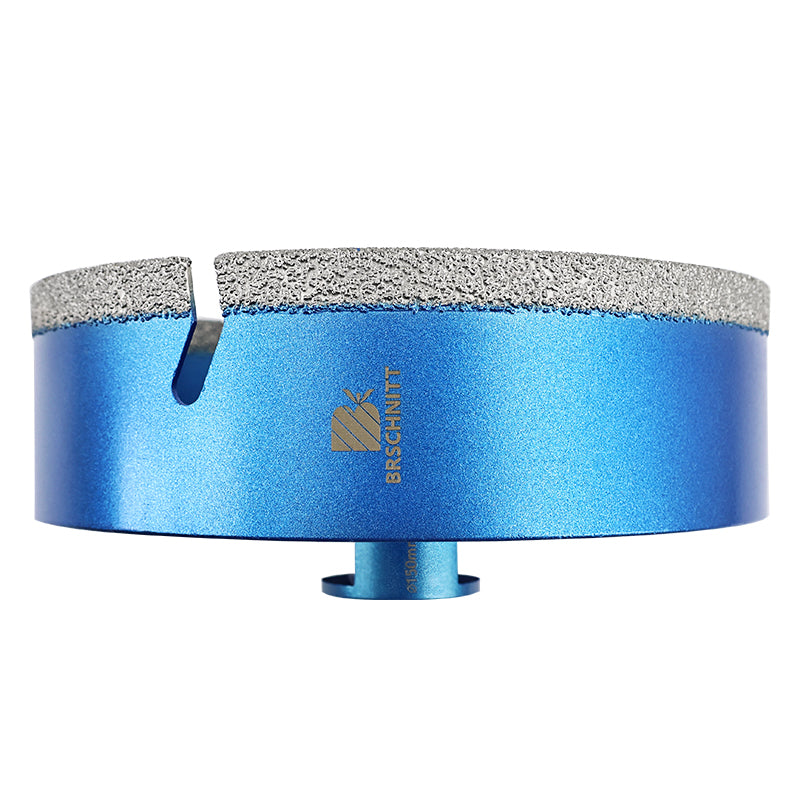 BRSCHNITT-Diamond 1pc 100/110/125/130/150MM Lightning Teeth Drill Bit Hole Saw for Porcelain Tile Crowns Granite Marble Stone
