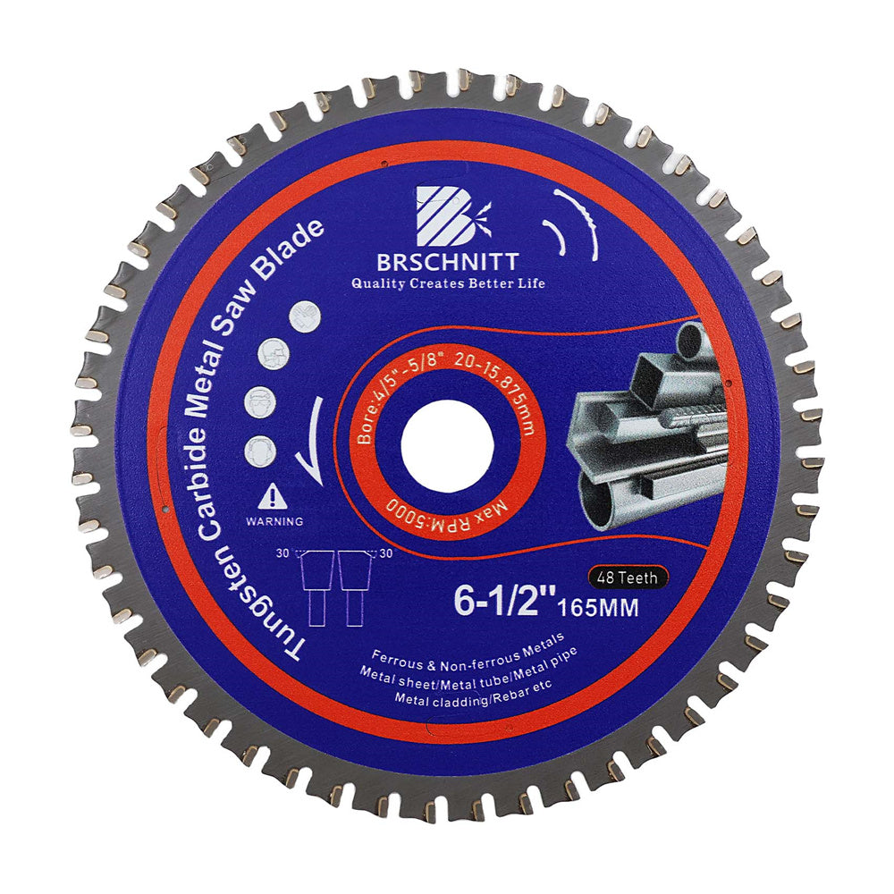 BRSCHNITT TCT Circular Saw Blade 165-365mm for Metal Pipe Cutting Stainless Steel Ferrous Materials