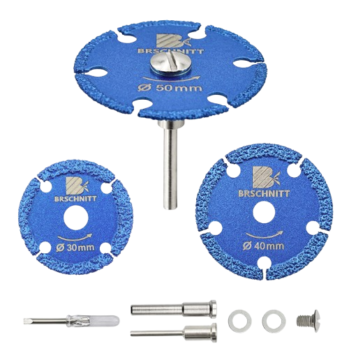 BRSCHNITT 30/40/50 mm Mini-Eisen-Trennscheibe, gelötetes Mini-Sägeblatt zum Schneiden von Eisen, Mental