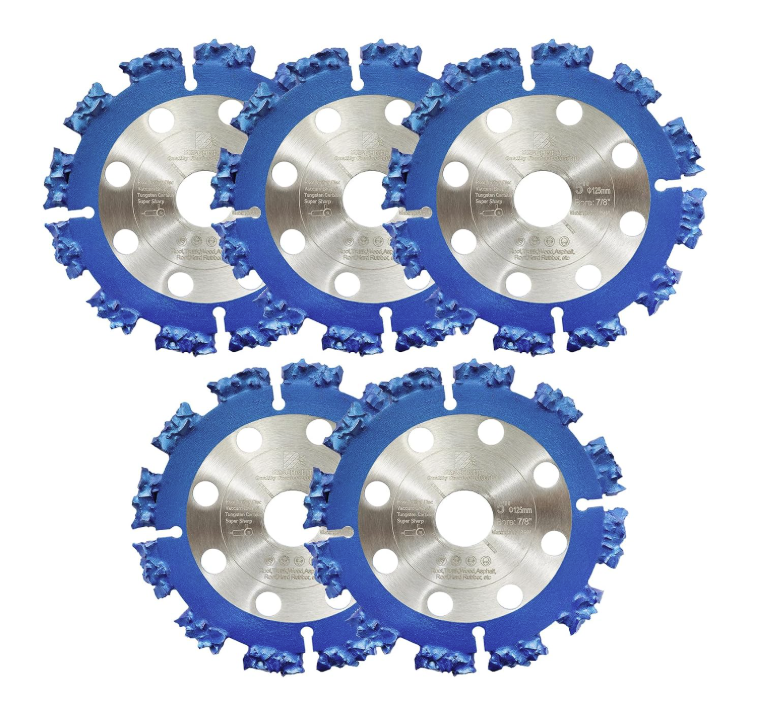 BRSCHNITT Dry Use Tungsten Carbide Multi Wheel 125-230mm for Wood Root Trunk Plastic Hard Rubber Cutting