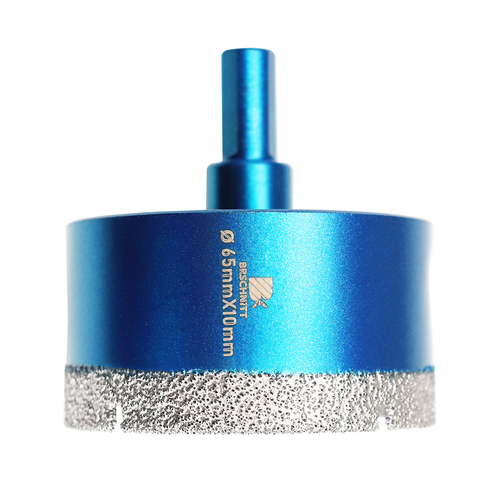 BRSCHNITT Triangle Shank Diamond Hole Saw 20-65mm for Porcelain Tile Ceramic Granite Vacuum Brazed