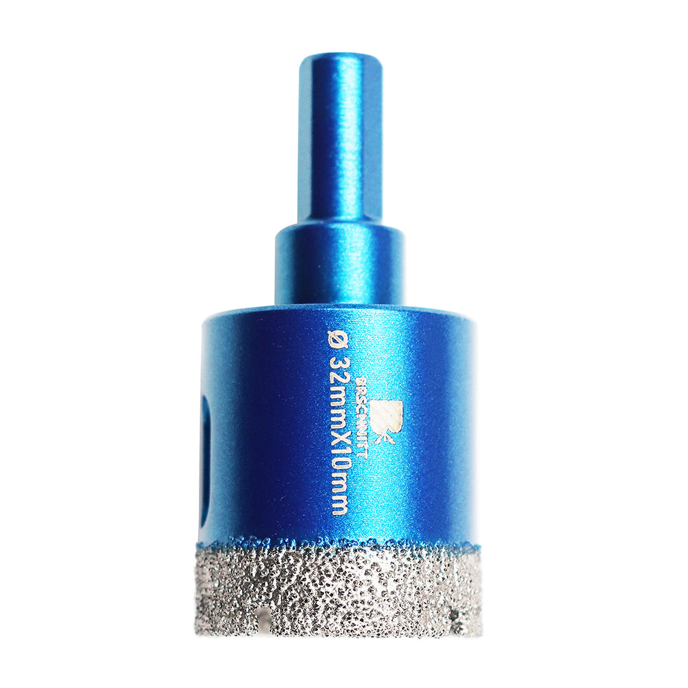 BRSCHNITT Triangle Shank Diamond Dry Drill Bit 6-100mm for Ceramic Tile Granite Marble Porcelain Stone Vacuum Brazed