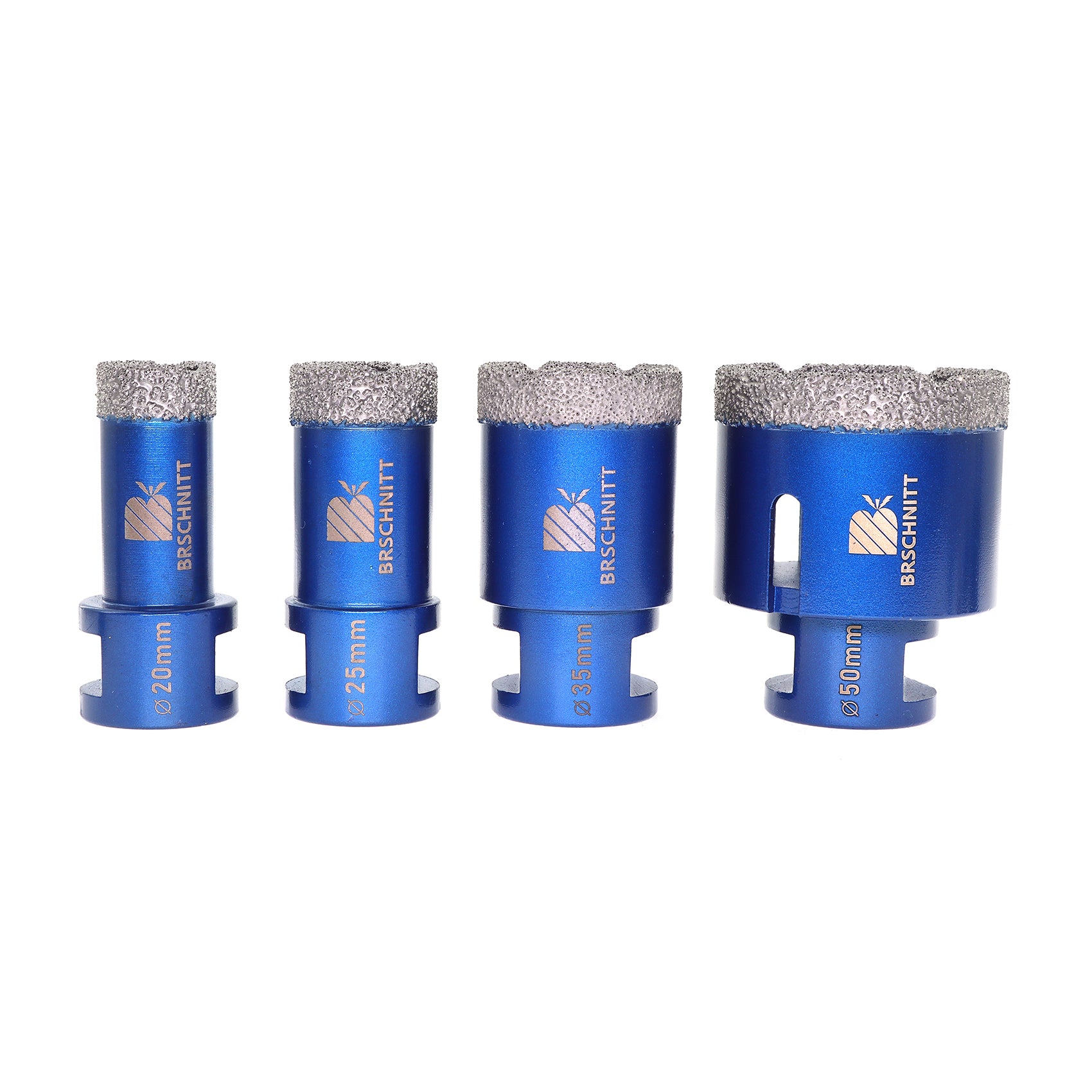 BRSCHNITT Diamond Core Drill Bit 4pcs 20/25/35/50MM M14 Vacuum Brazed Diamond Hole Saw  for Marble Granite Ceramic Porcelain Tile