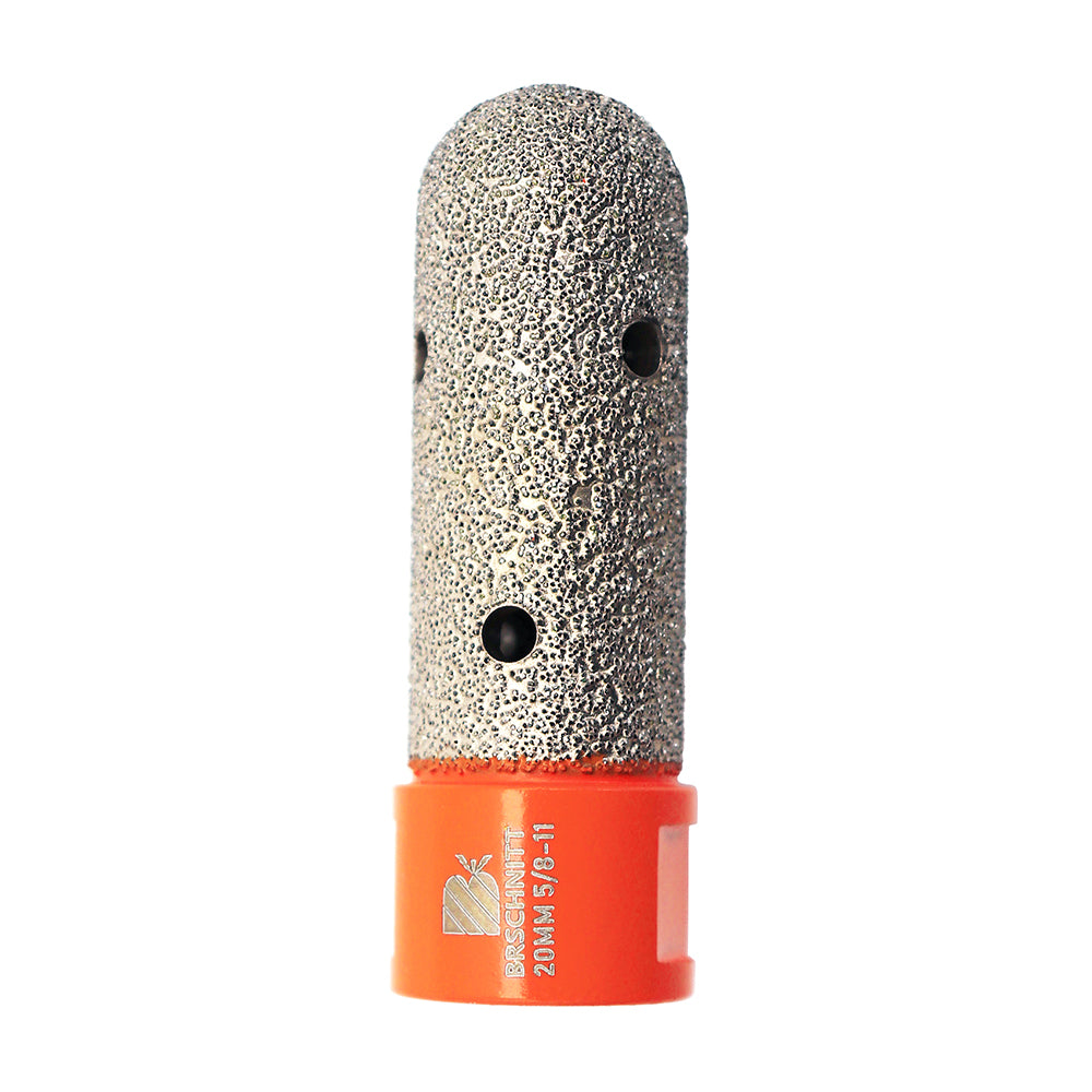 BRSCHNITT Diamant-Fräsfingerbits, 1 Stück oder 2 Stück, Durchmesser 20 mm, zum Vergrößern und Formen von Löchern in Keramik, Marmor, Granit, Porzellanfliesen, 5/8-Zoll-11-Gewinde