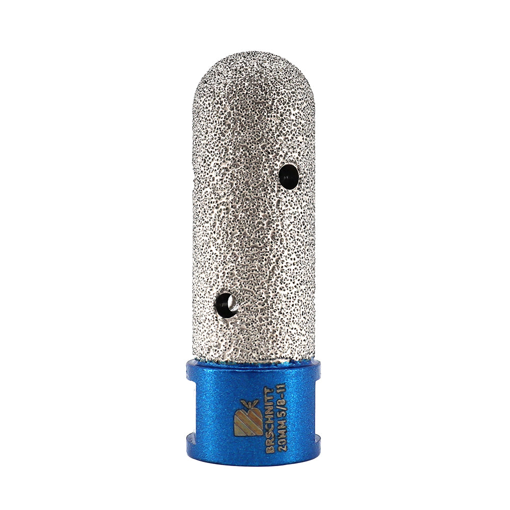 BRSCHNITT M14 & 5/8"-11 Diamond Milling Finger Bit 10-30mm for Tile Marble Hole Enlarging Vacuum Brazed