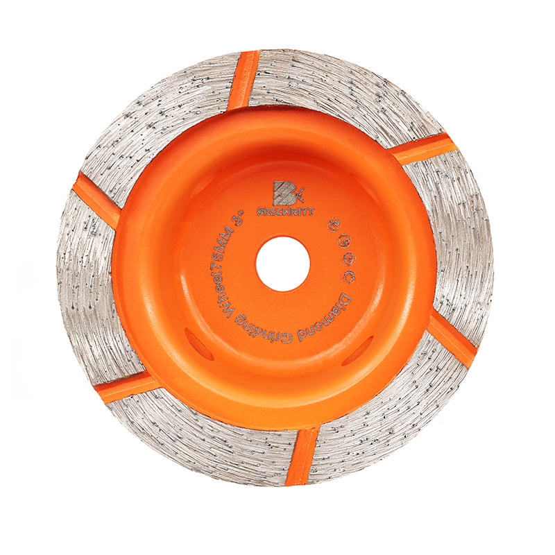 BRSCHNITT 1pc 75mm Grinding Wheel for Marble Granite Stone Masonry Concrete Sanding Disc Bore 10 3inch Single Row Grinding Disc