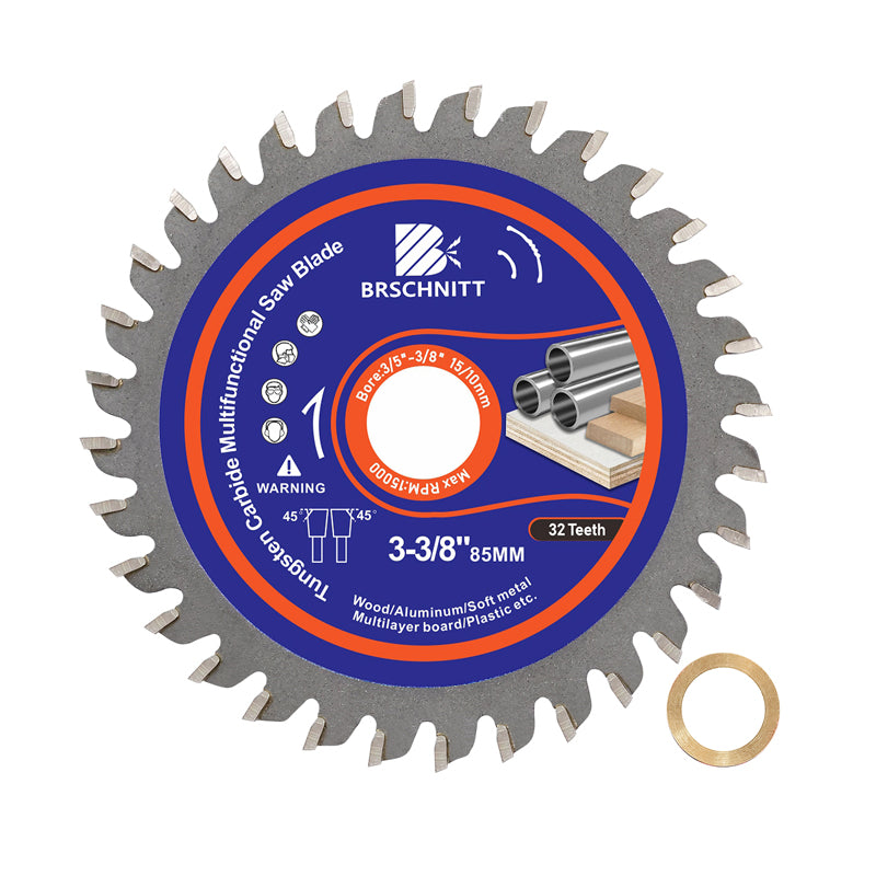 BRSCHNITT Wood Cutting Disc TCT Carbide Saw Dia 85 to 216mm Tipped Aluminium Plastic Saw Blades