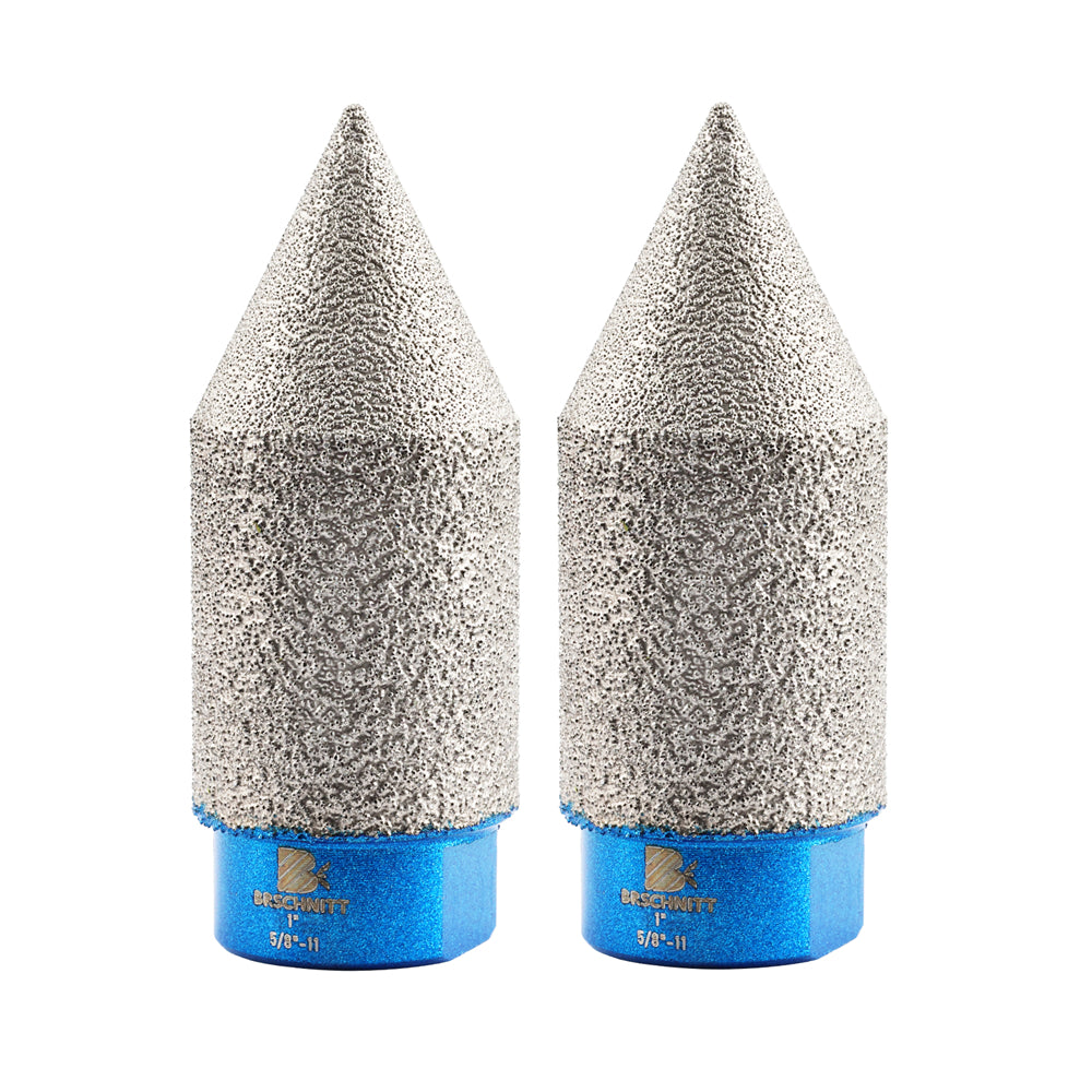 BRSCHNITT Diamant-Fasenfräser-Fingerbits, vakuumgelötet, 1 Stück, Durchmesser 20/25/35/50 mm, Formfräsen, Vergrößern von Fasenlöchern, Keramikfliesen, Granit