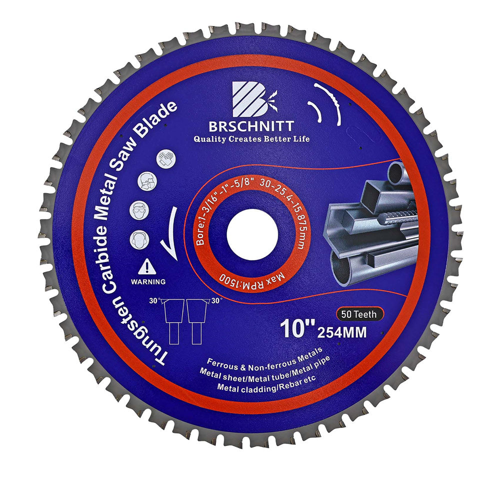 BRSCHNITT TCT Circular Saw Blade 165-365mm for Metal Pipe Cutting Stainless Steel Ferrous Materials