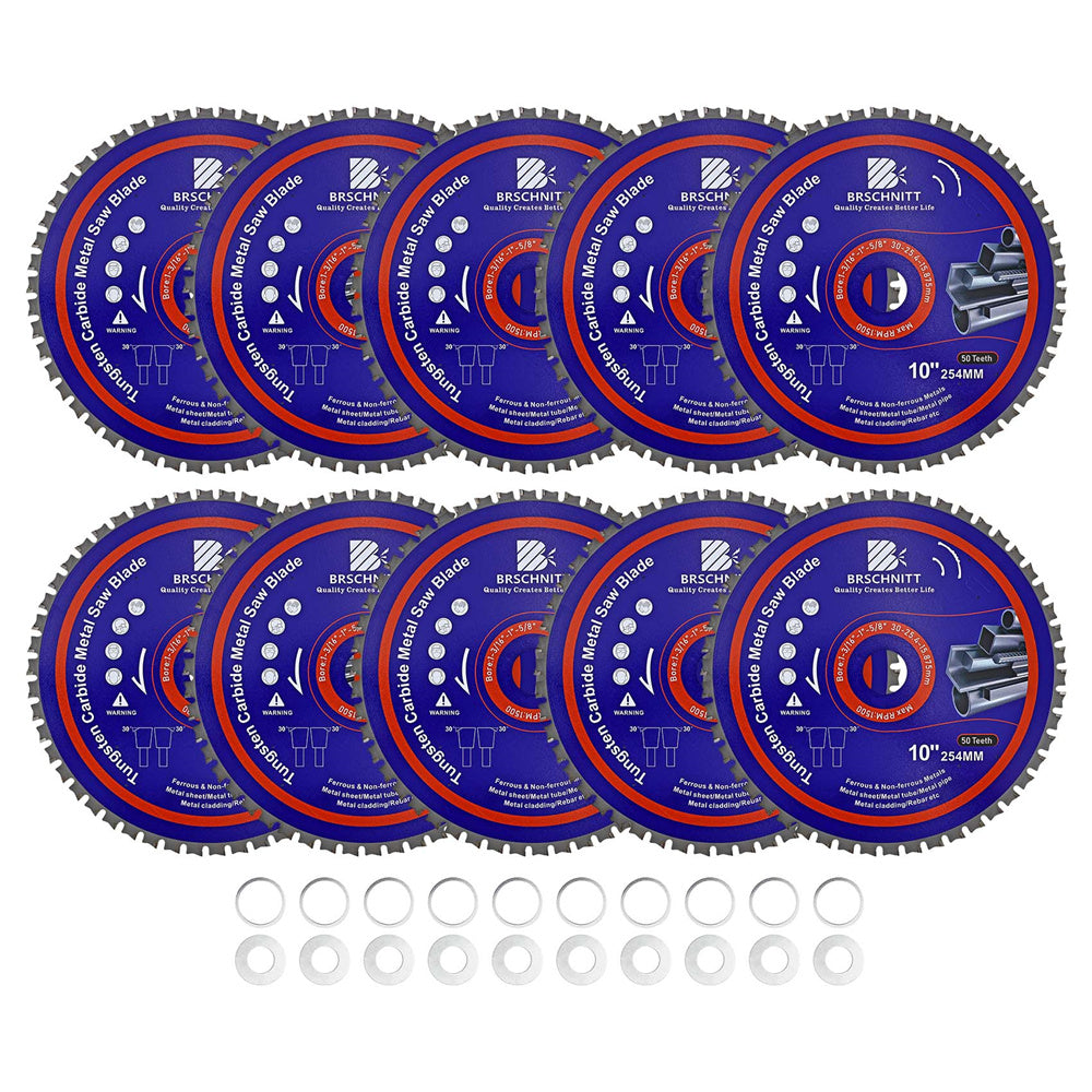 BRSCHNITT TCT Circular Saw Blade 165-365mm for Metal Pipe Cutting Stainless Steel Ferrous Materials