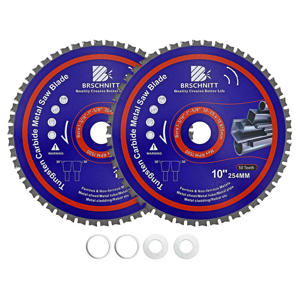 BRSCHNITT TCT Circular Saw Blade 165-365mm for Metal Pipe Cutting Stainless Steel Ferrous Materials