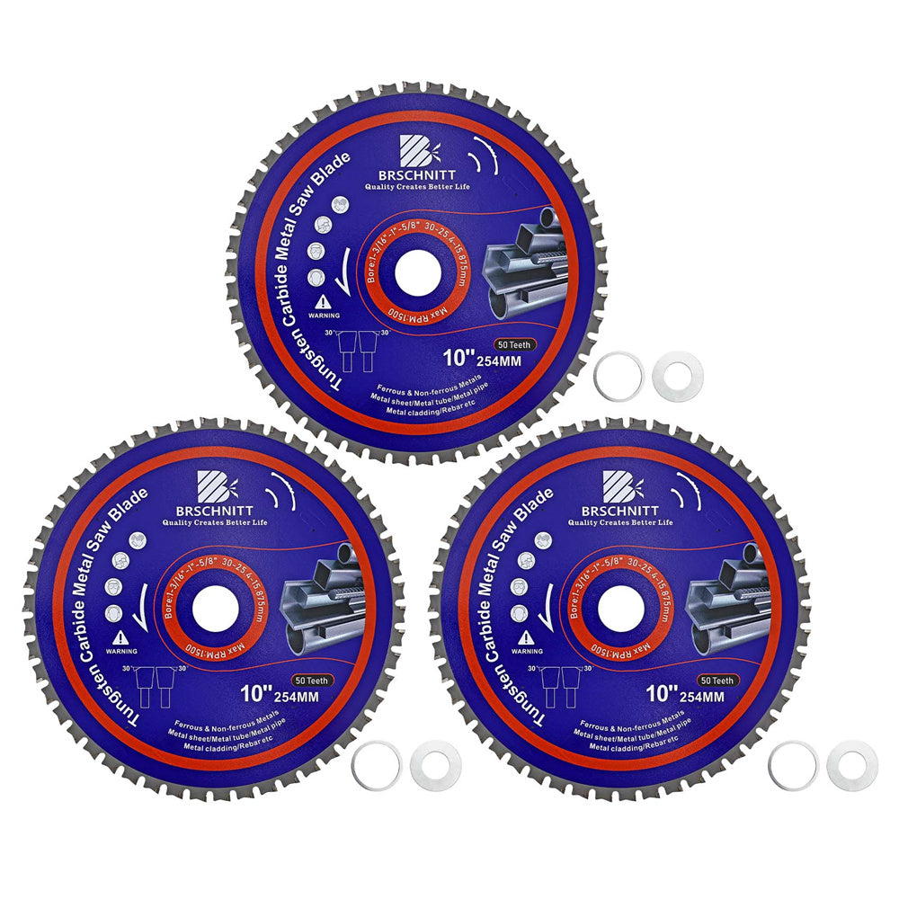 BRSCHNITT TCT Circular Saw Blade 165-365mm for Metal Pipe Cutting Stainless Steel Ferrous Materials