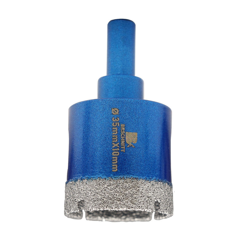 BRSCHNITT Triangle Shank Diamond Dry Drill Bit 6-100mm for Ceramic Tile Granite Marble Porcelain Stone Vacuum Brazed