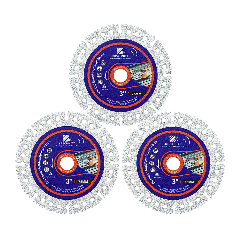 BRSCHNITT Multifunctional Cutting Disc 75-115mm for Smooth Cutting Grinding Chamfering