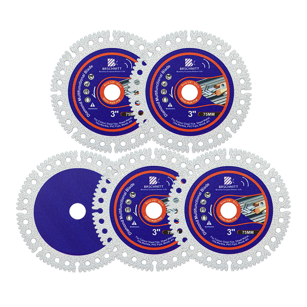 BRSCHNITT Multifunctional Cutting Disc 75-115mm for Smooth Cutting Grinding Chamfering