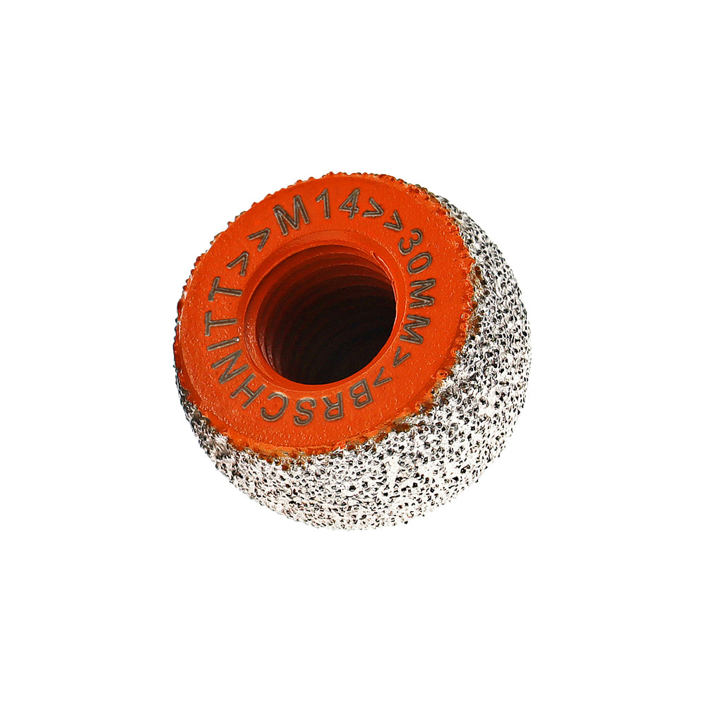 BRSCHNITT M14 & 5/8"-11 Diamond Mushroom Head Milling Bit 30-50mm for Pebble Marble Granite
