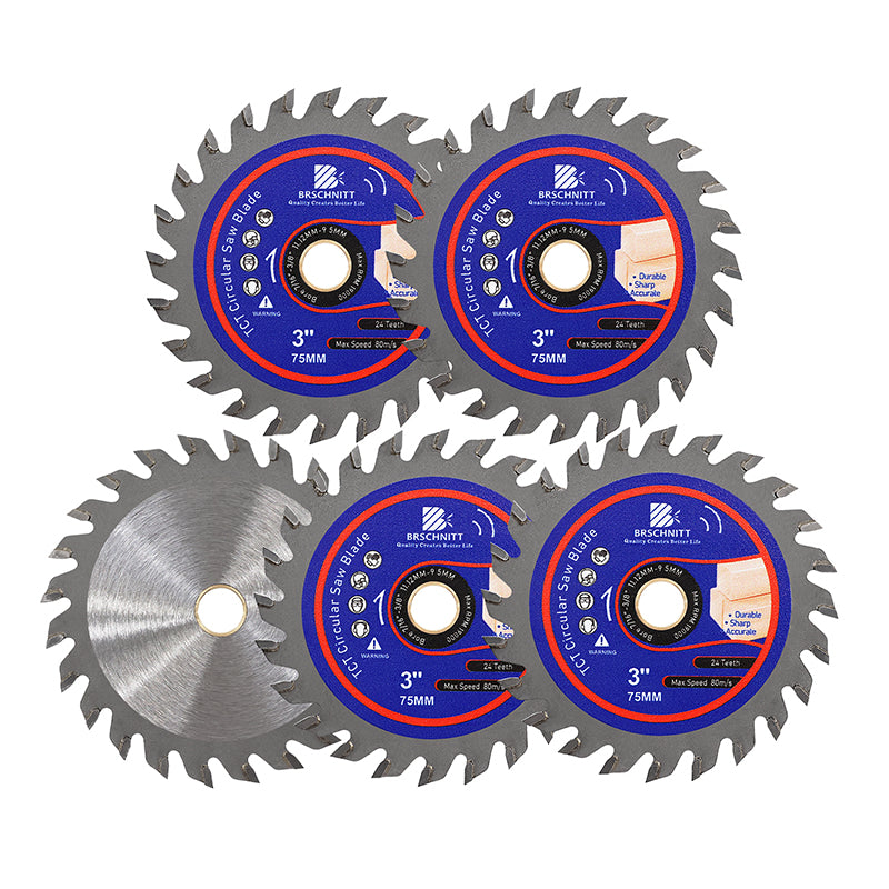 BRSCHNITT 2/3pcs TCT Cutting Disc Diameter 75mm Mini Saw Wood Working Saw Blades Plastics Saw Blade Wood Composites Cutting Wheel