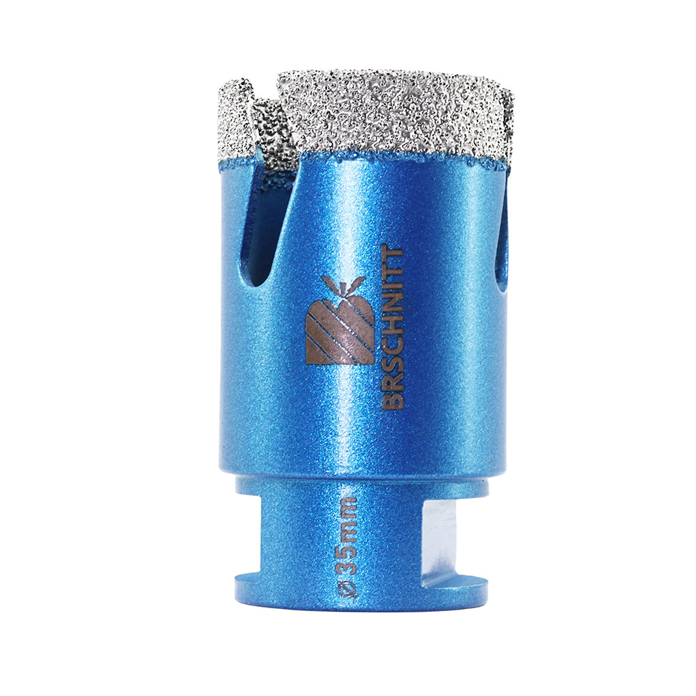 BRSCHNITT M14 Thread Diamond Dry & Wet Hole Saw with Lightning Teeth 20-150mm for Porcelain Tile Granite Marble