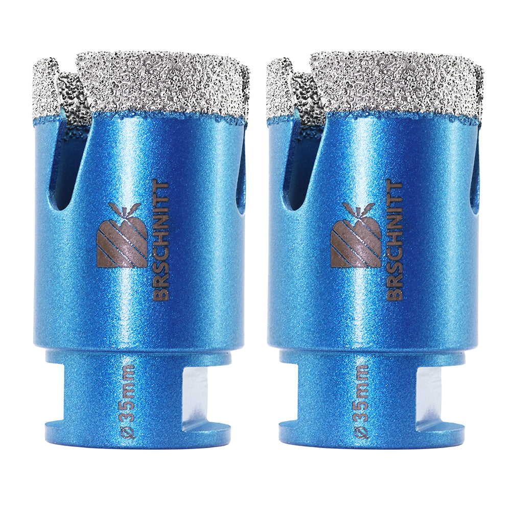 BRSCHNITT M14 Thread Diamond Dry & Wet Hole Saw with Lightning Teeth 20-150mm for Porcelain Tile Granite Marble