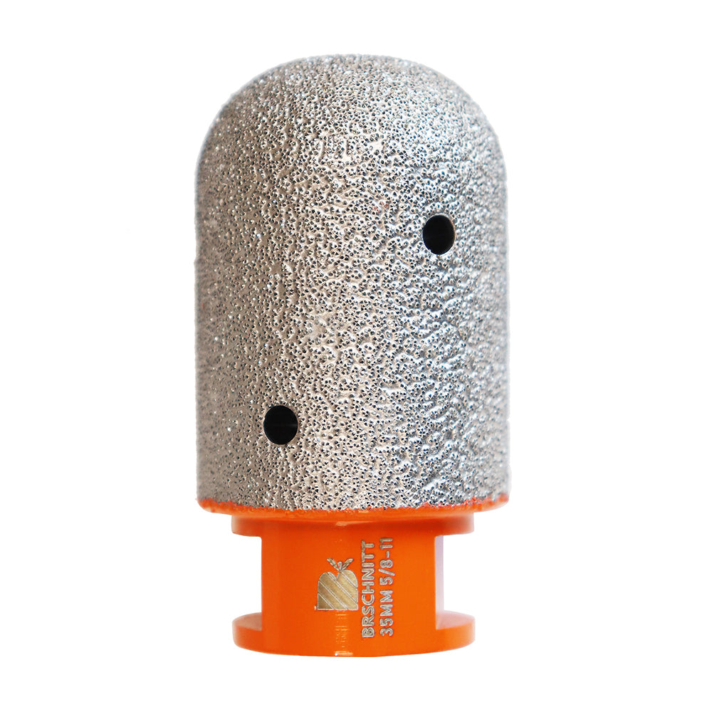 BRSCHNITT M14 & 5/8"-11 Diamond Milling Finger Bit 10-35mm for Tile Marble Granite Hole Enlarging Vacuum Brazed