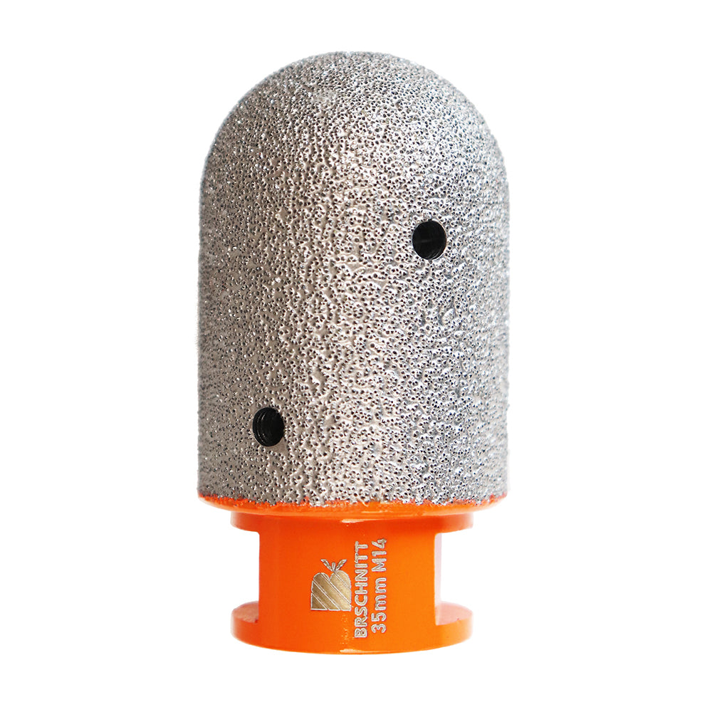 BRSCHNITT M14 & 5/8"-11 Diamond Milling Finger Bit 10-35mm for Tile Marble Granite Hole Enlarging Vacuum Brazed