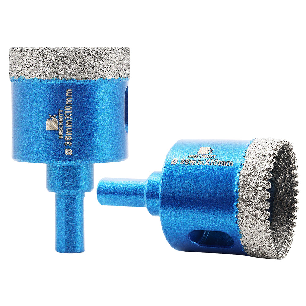 BRSCHNITT Triangle Shank Dry Diamond Core Drill Bit 20-65mm for Porcelain Tile Ceramic Granite Marble