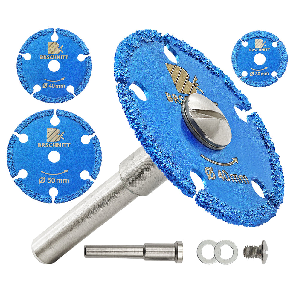 BRSCHNITT 30/40/50mm Mini Iron Cutting Disc Brazed Mini Saw Blade for Cutting Iron Mental