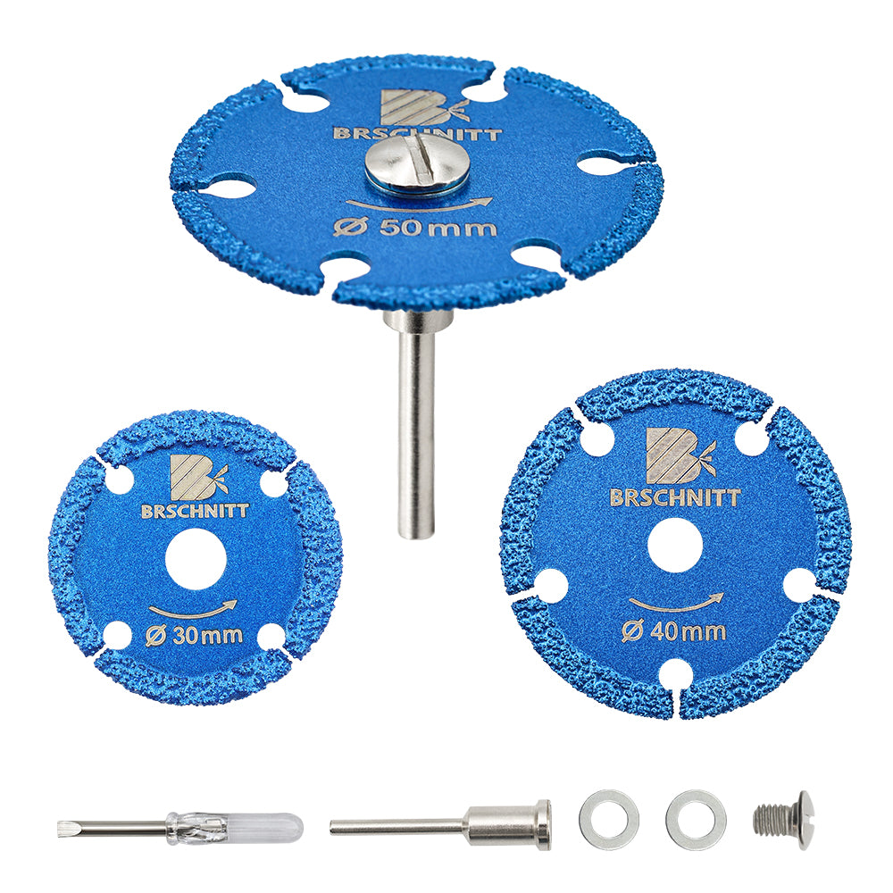 BRSCHNITT 30-50mm Mini Iron Cutting Disc Brazed Mini Saw Blade for Cutting Iron Mental