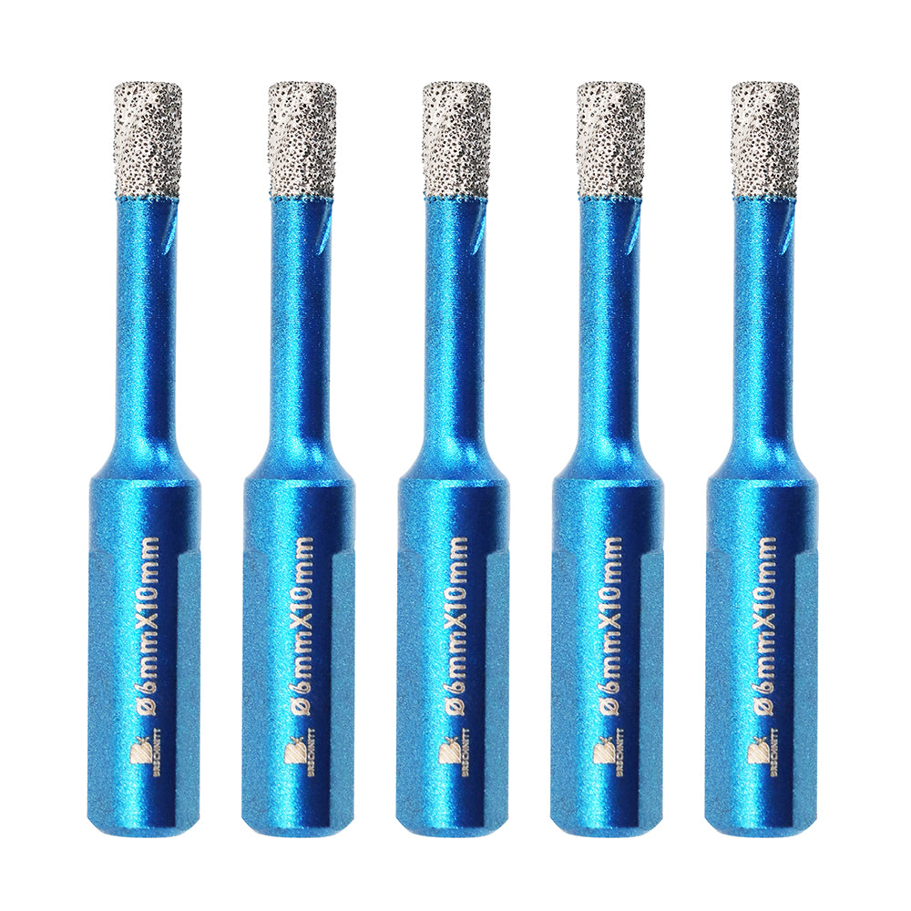 BRSCHNITT Triangle Shank Diamond Dry Drill Bit 6-100mm for Ceramic Tile Granite Marble Porcelain Stone Vacuum Brazed