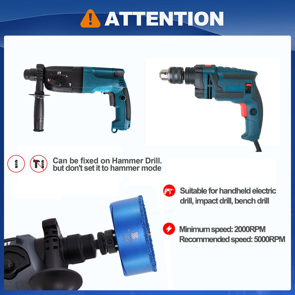 BRSCHNITT Carbide Grit Hole Saw 6-3/8" with Arbor for Wood Drywall MDF Plaster and Hardie Board