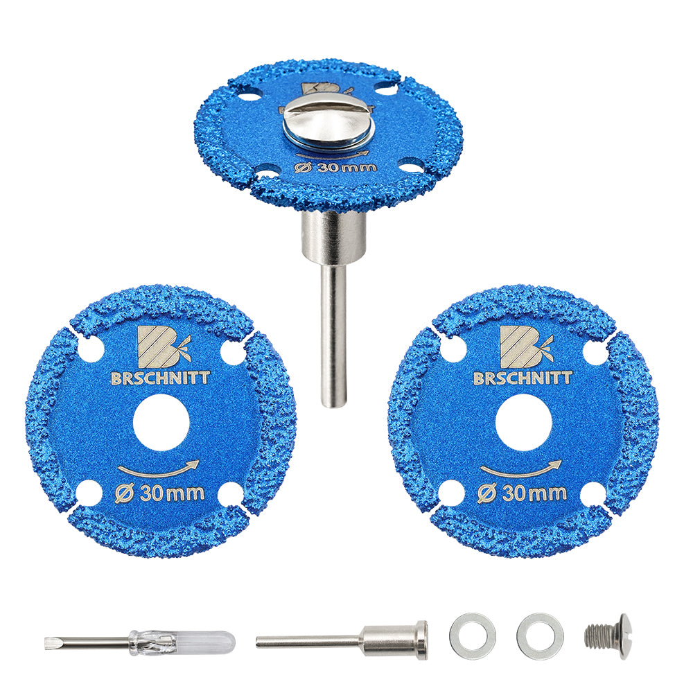BRSCHNITT 30-50mm Mini Iron Cutting Disc Brazed Mini Saw Blade for Cutting Iron Mental