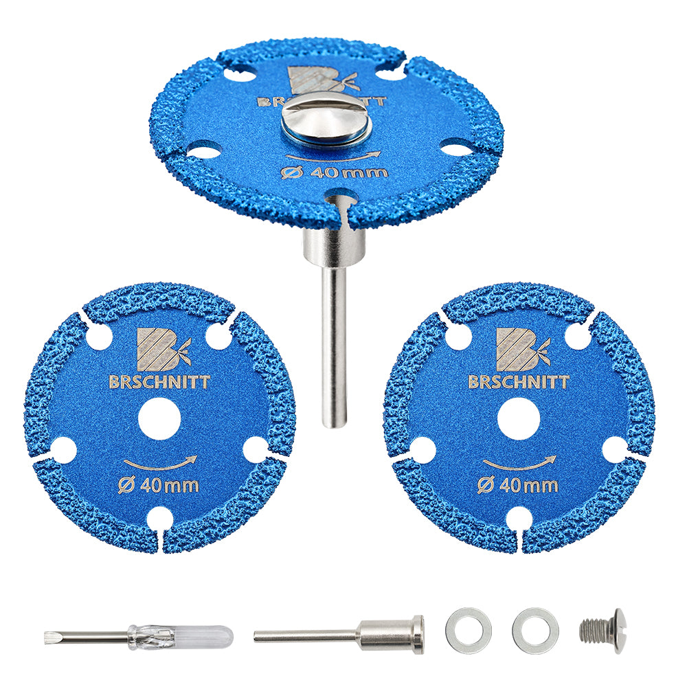 BRSCHNITT 30-50mm Mini Iron Cutting Disc Brazed Mini Saw Blade for Cutting Iron Mental