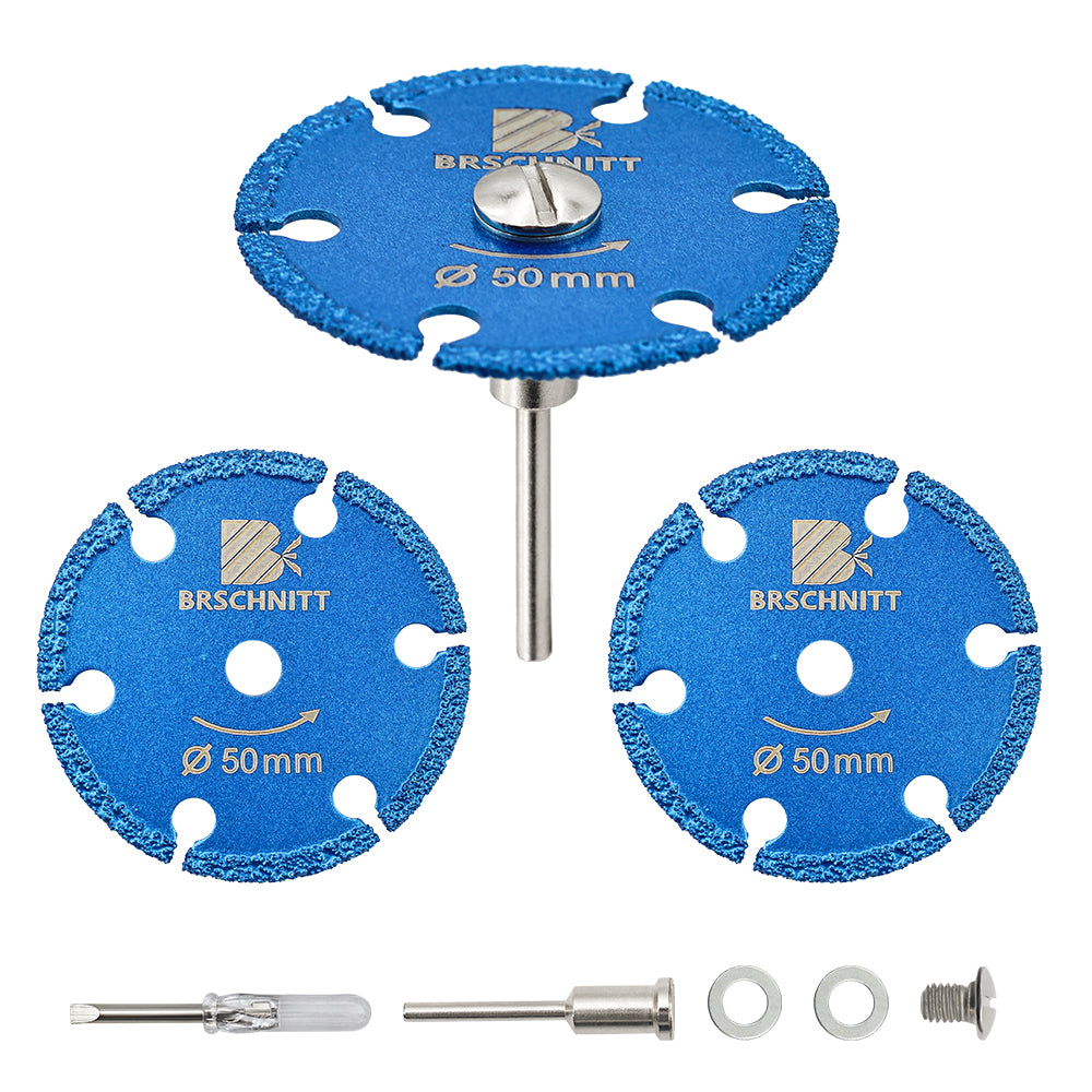 BRSCHNITT 30-50mm Mini Iron Cutting Disc Brazed Mini Saw Blade for Cutting Iron Mental