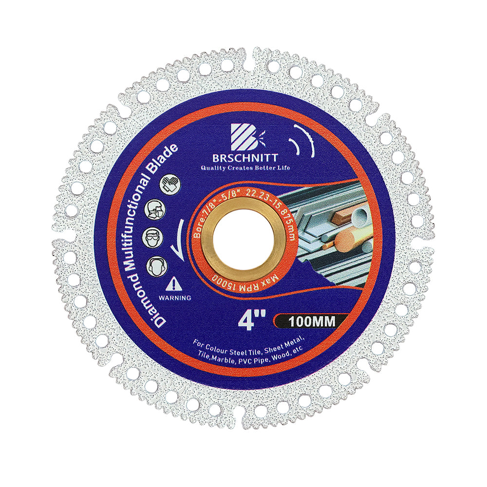 BRSCHNITT Multifunctional Cutting Disc 75-115mm for Smooth Cutting Grinding Chamfering