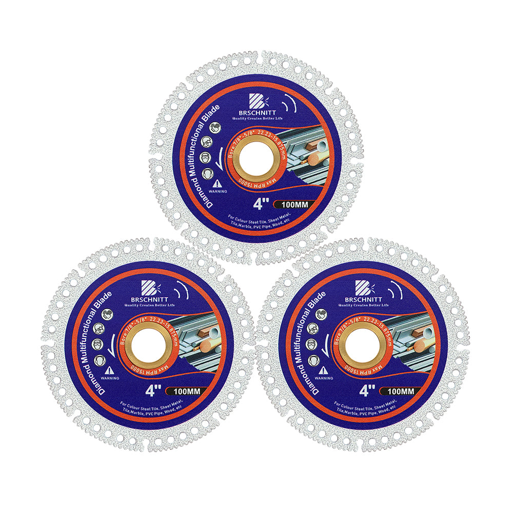 BRSCHNITT Multifunctional Cutting Disc 75-115mm for Smooth Cutting Grinding Chamfering