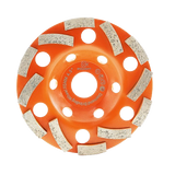 BRSCHNITT 4-1/2" Diamond Grinding Wheel Cup 7/8" Arbor with 5/8" Adapter Bushing #40/50 Grit for Concrete Granite Marble Masonry