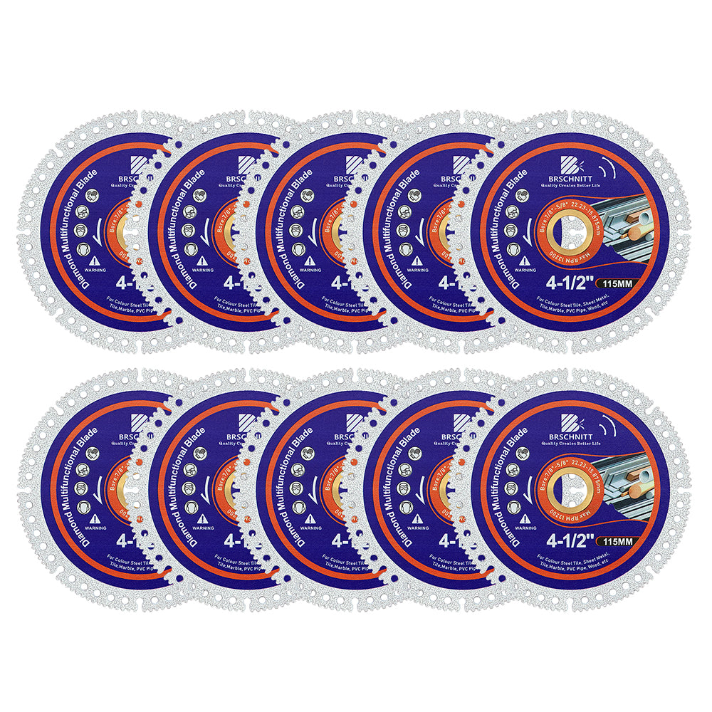 BRSCHNITT Multifunctional Cutting Disc 75-115mm for Smooth Cutting Grinding Chamfering