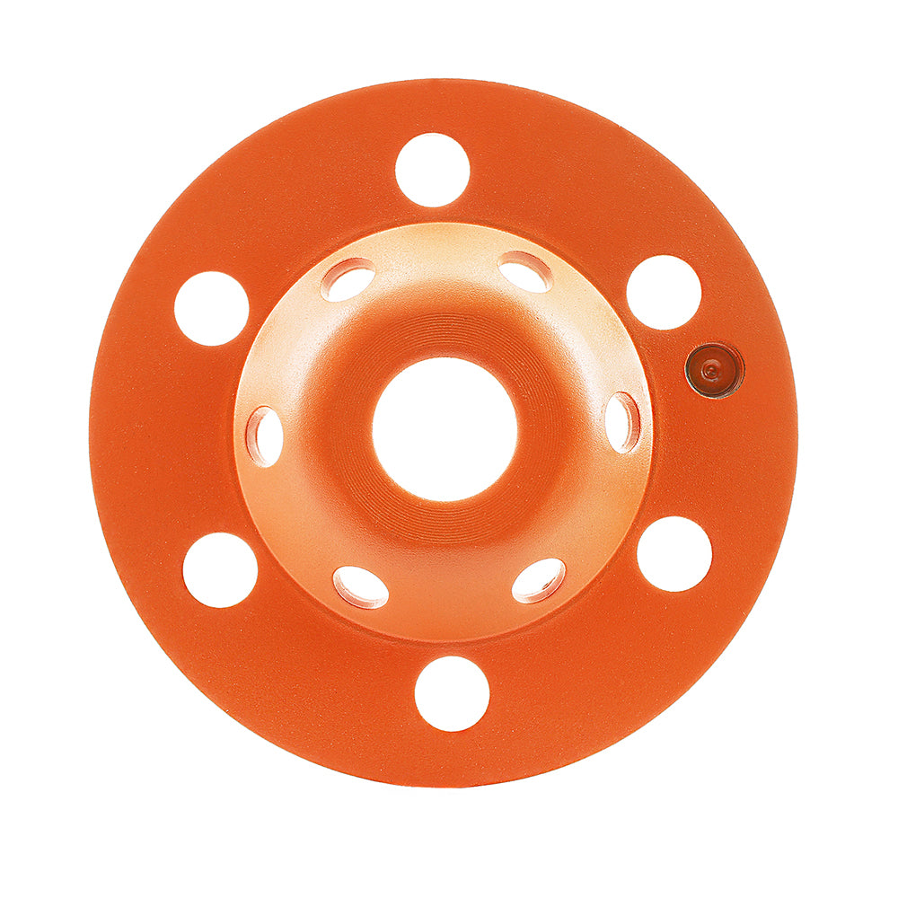 BRSCHNITT 4-1/2" Diamond Grinding Wheel Cup 7/8" Arbor with 5/8" Adapter Bushing #40/50 Grit for Concrete Granite Marble Masonry
