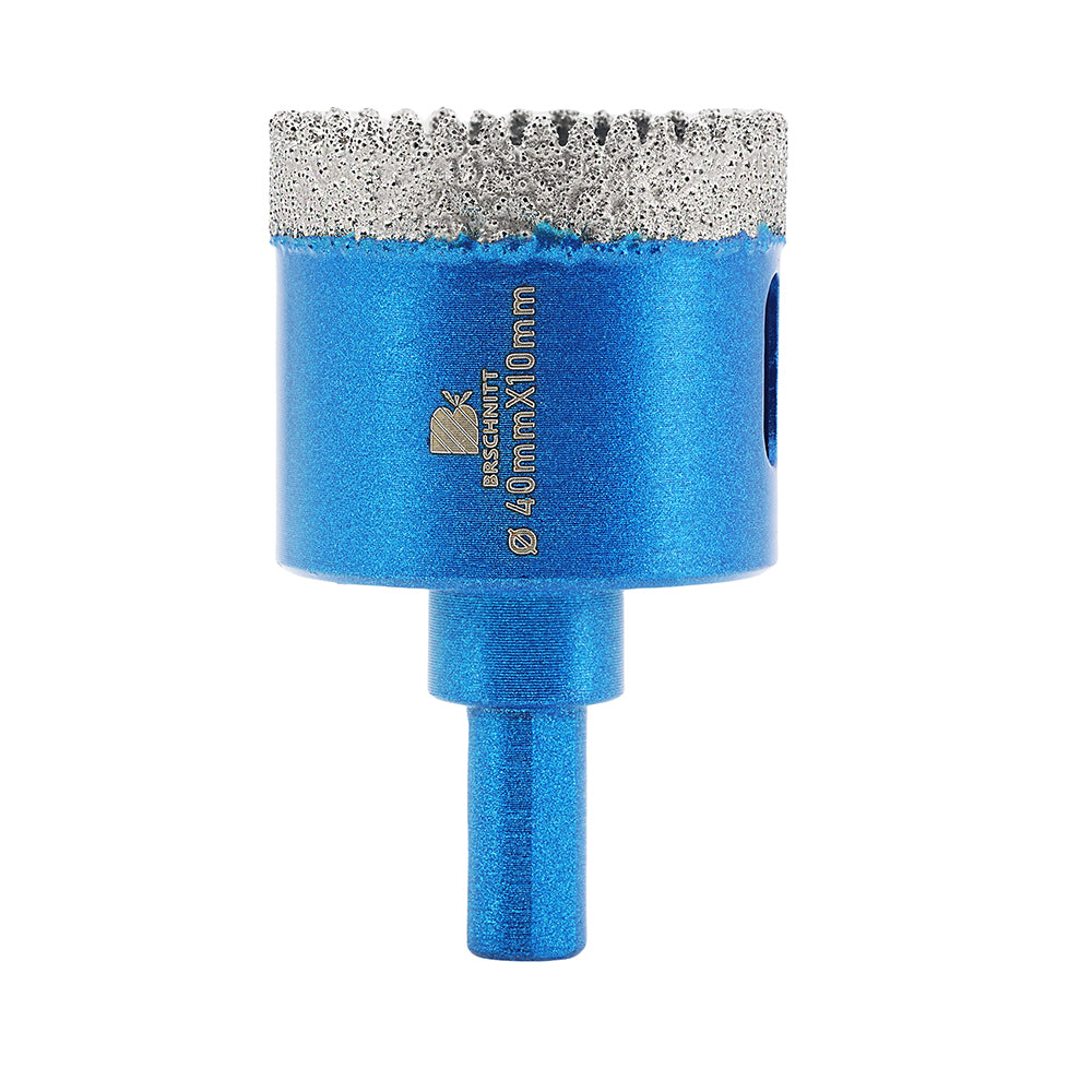 BRSCHNITT Triangle Shank Dry Diamond Core Drill Bit 20-65mm for Porcelain Tile Ceramic Granite Marble