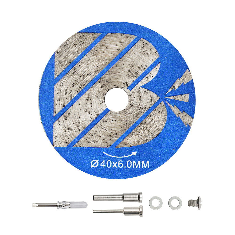 BRSCHNITT 5pcs Diamond Saw Blade Set 30-50mm Sintered Continuous Rim Cutting Disc for Tile Porcelain Ceramic