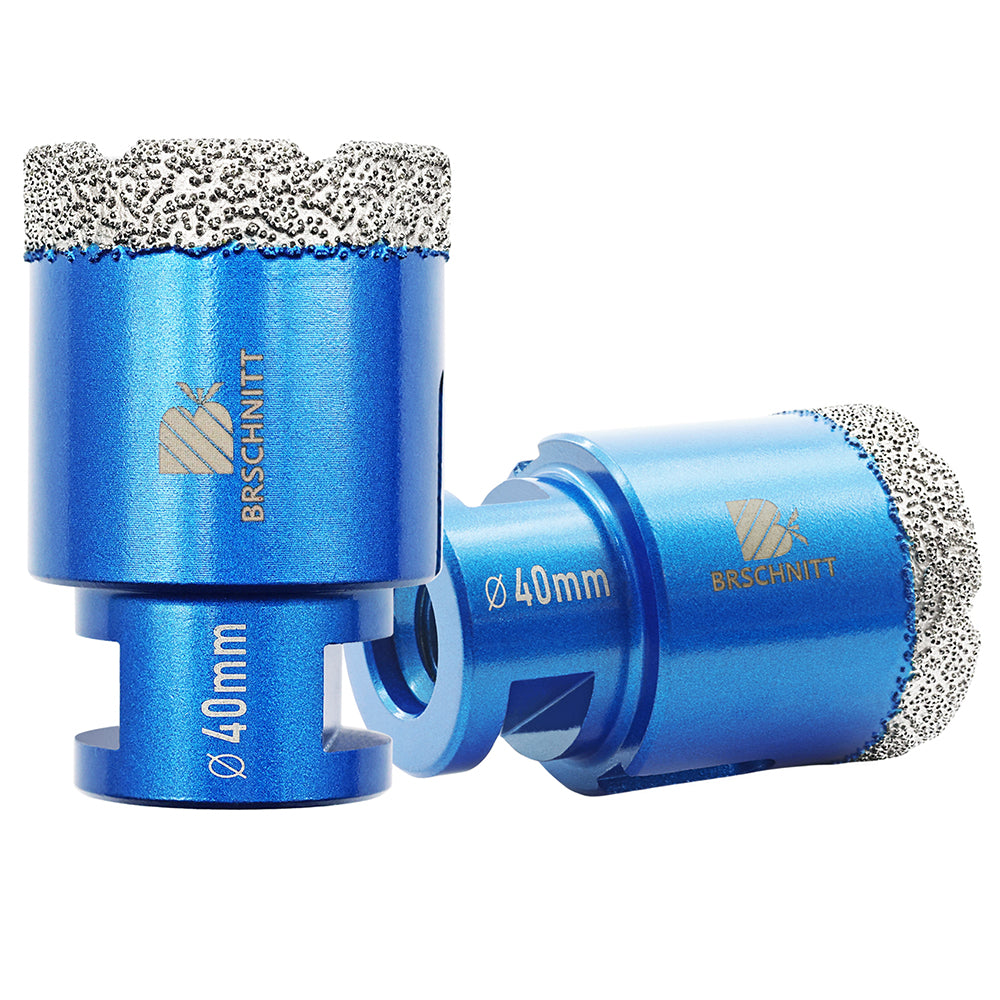 BRSCHNITT Diamant-Kernbohrer, 1 Stück, Durchmesser 6–125 mm, vakuumgelötete Diamant-Lochsäge für Marmor, Granit, Keramik, Porzellan, Fliesen mit M14-Gewinde