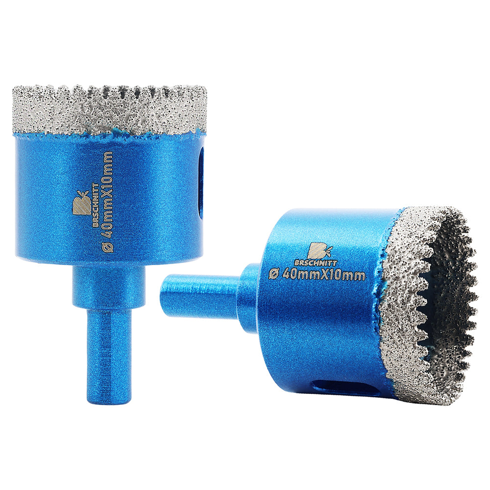 BRSCHNITT Triangle Shank Dry Diamond Core Drill Bit 20-65mm for Porcelain Tile Ceramic Granite Marble