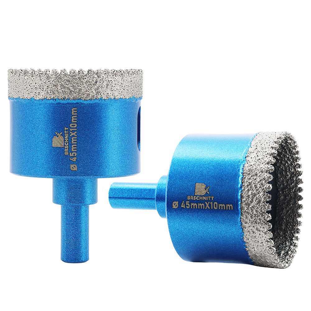 BRSCHNITT Triangle Shank Dry Diamond Core Drill Bit 20-65mm for Porcelain Tile Ceramic Granite Marble